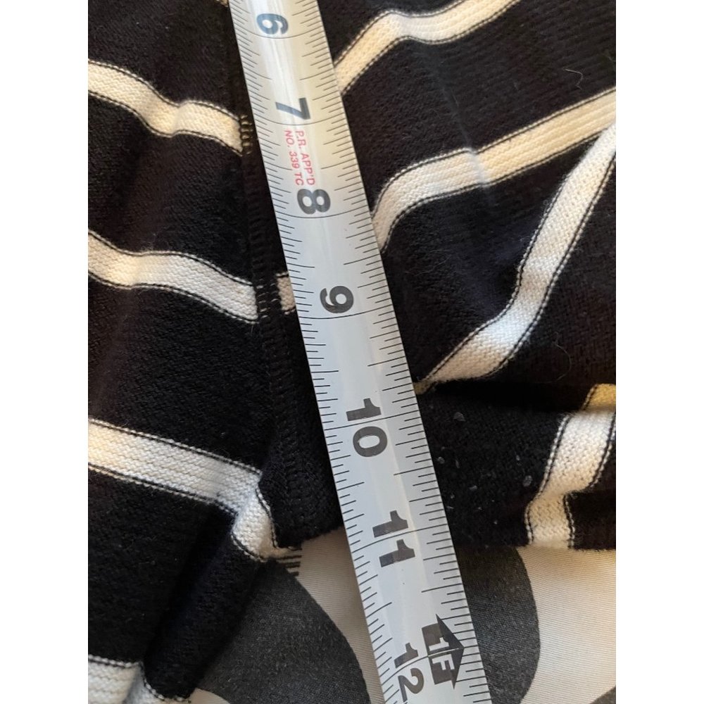 Grace Elements Knit sweater size XL black white‎ striped - Picture 6 of 7
